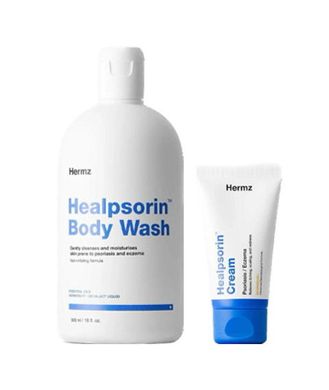Hermz-Healpsorin Body Wash 500ml + Healpsorin Cream 50ml ZESTAW